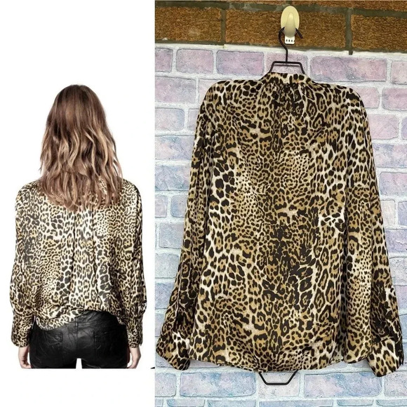 Zadig voltaire Tink Leo Satin tunic medium - Picture 4 of 14